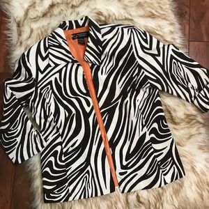 Russell Scott Zebra jacket